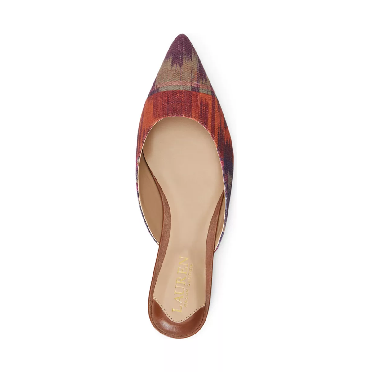 Londyn Geometric Print Canvas Mules - 3