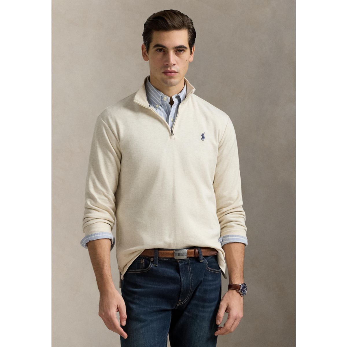 Cotton Blend Jacquard Pullover Sweater - 8