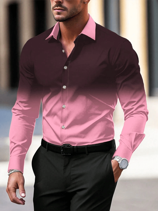 para hombre ejecutivo casual de manga larga camisa