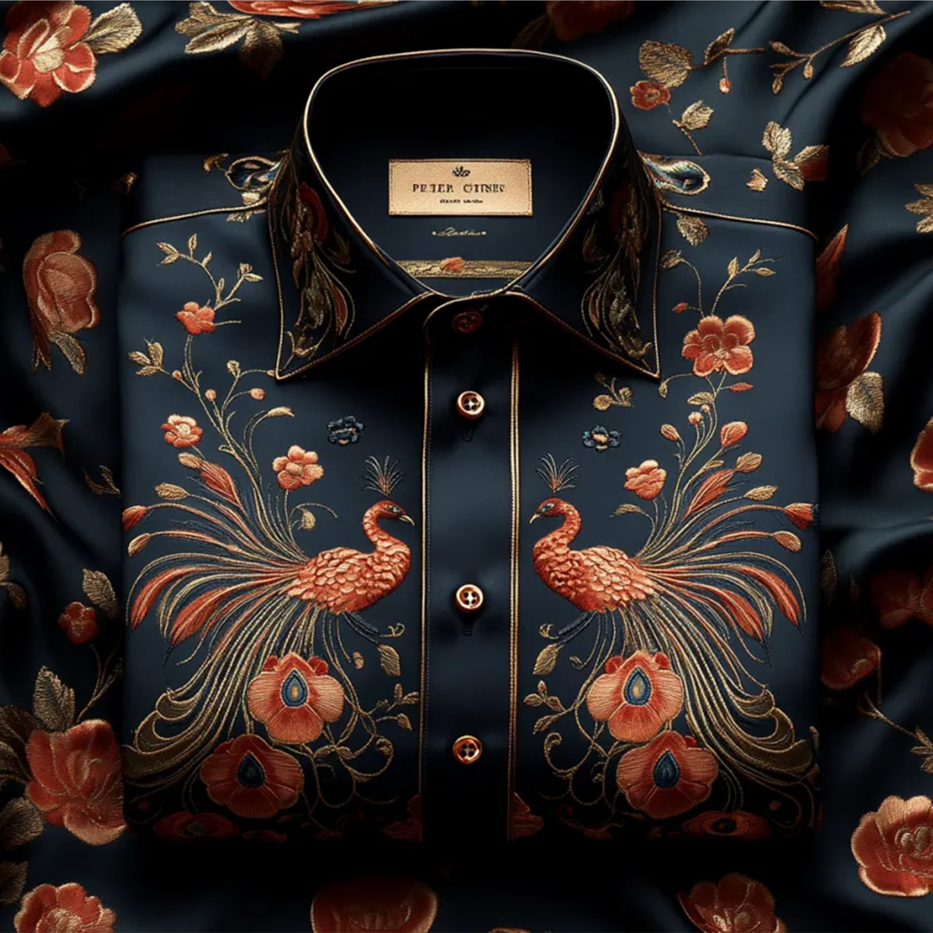 Light de lujo ejecutivo a rayas Princamiseta para hombre