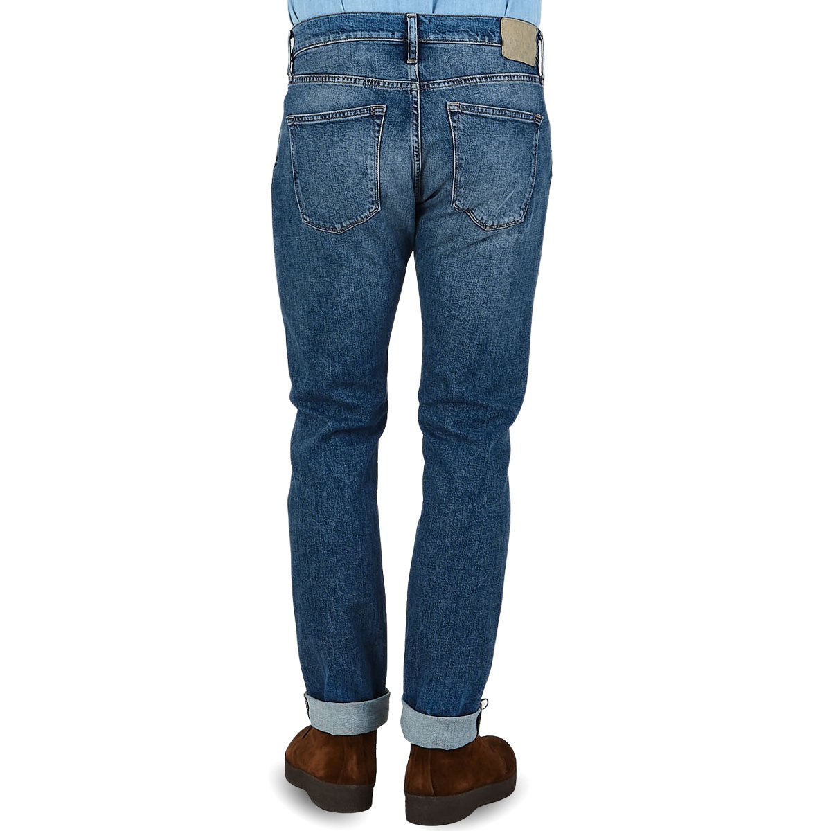 Mid Blue Organic Candiani de algodón M7 Jeans