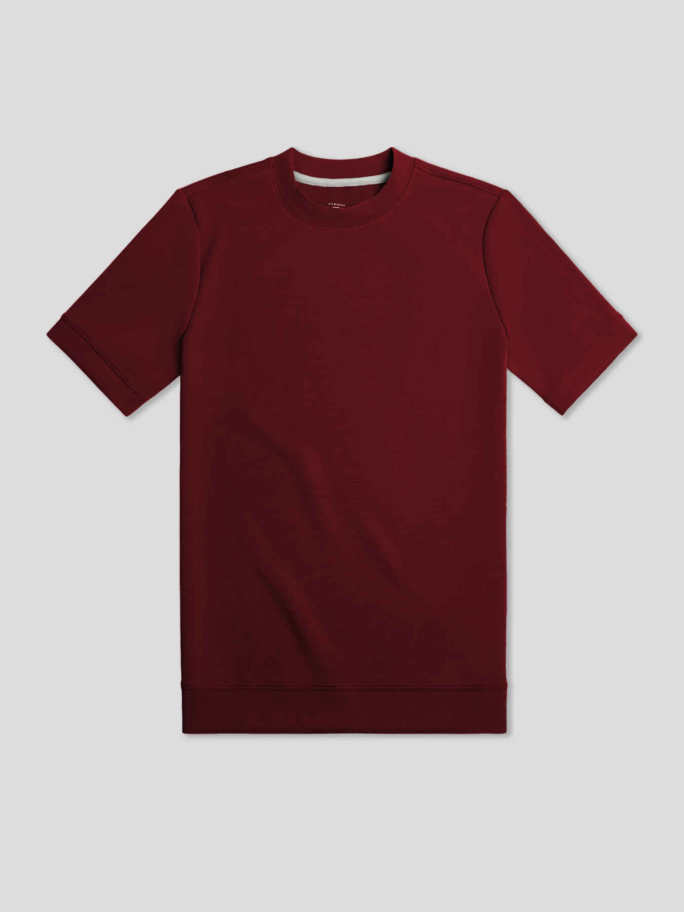 Modal Blend de manga corta Tee:de corte entallado