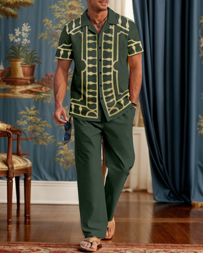 Rianmond Gorgeous Geometry Patterns Walking Suit para hombre