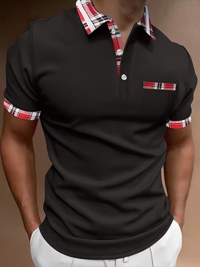 Camisa polo de manga corta estampado Pullover