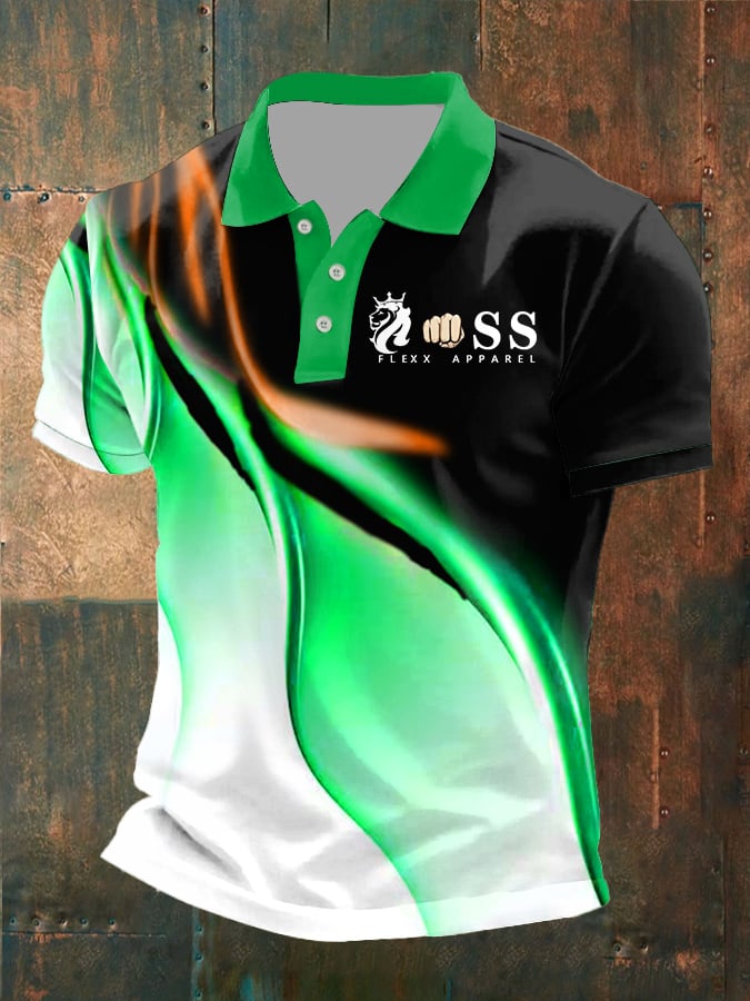 De moda casual ejecutivo Contrast Color Polo para hombre