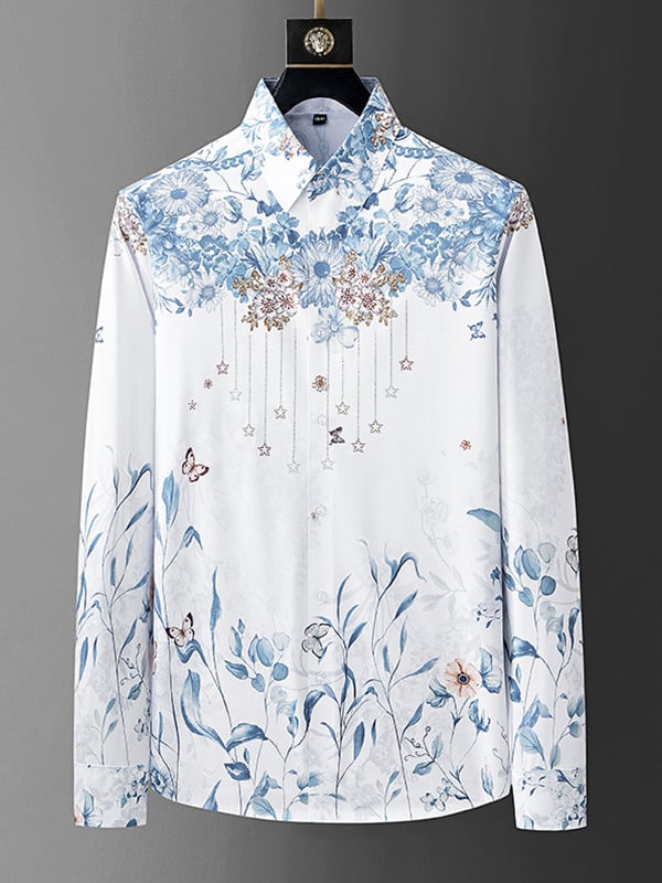 Camisa Light de lujo ejecutivo a rayas para hombre