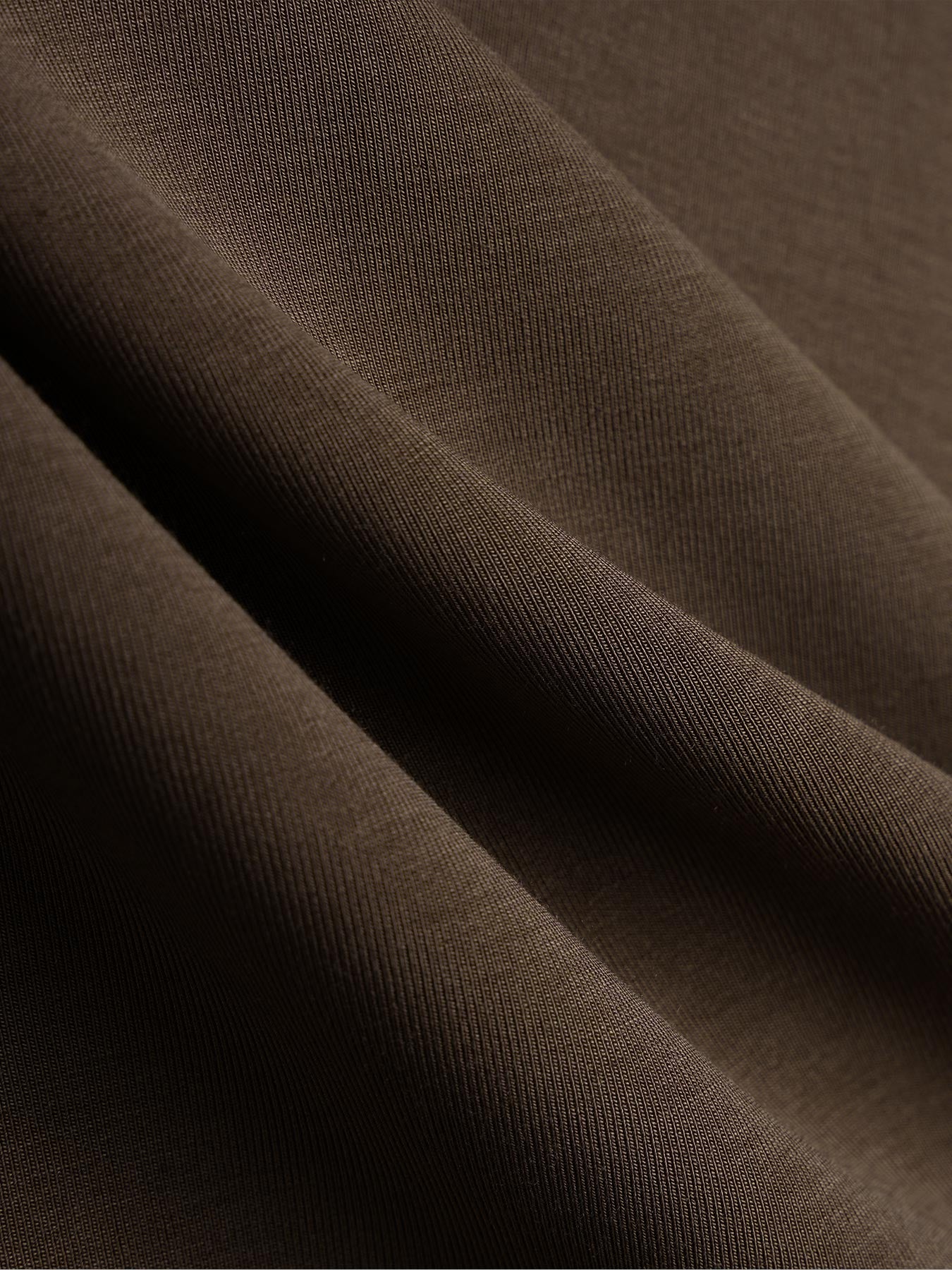 Modal Blend de manga larga Half Zip Polo