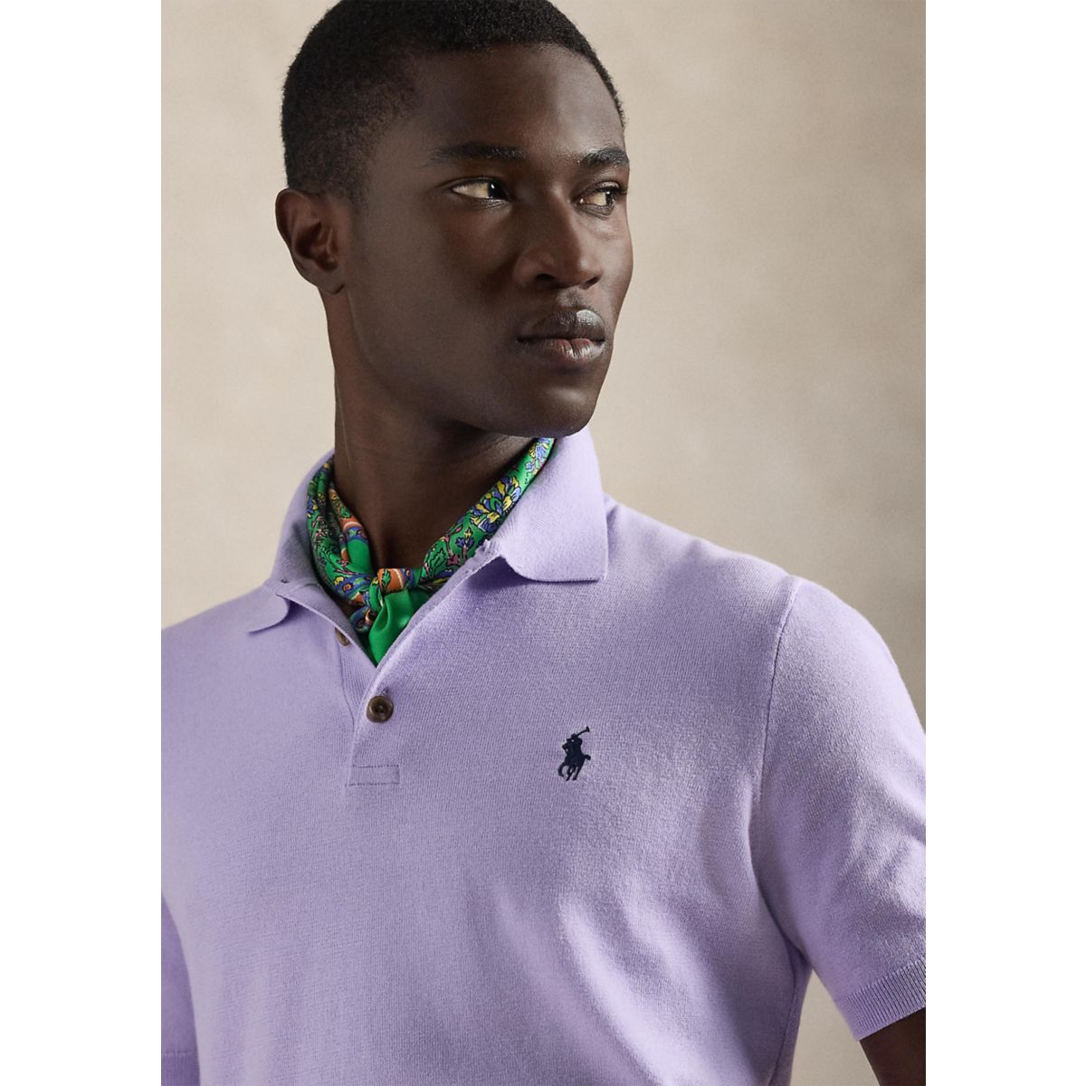 Cotton Polo-Collar Sweater - 3