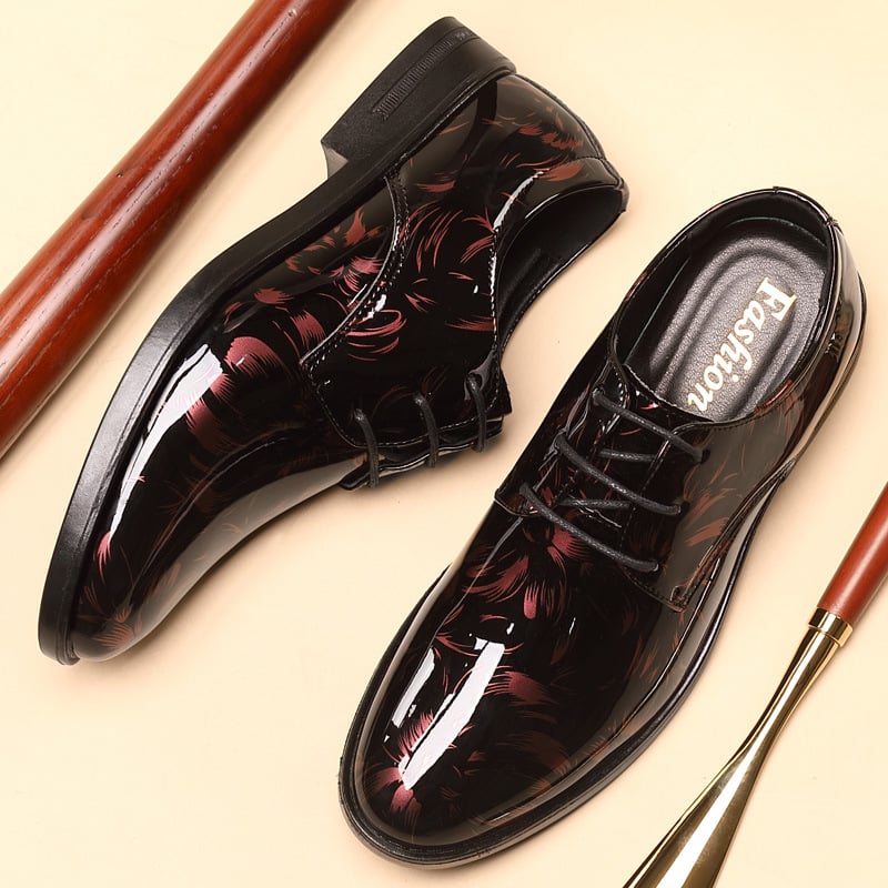 Zapatos petal diseño cuero para hombre