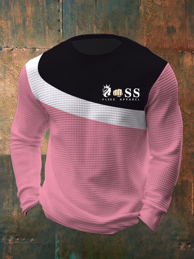 Ejecutivo casual Contrast Waffle Top para hombre