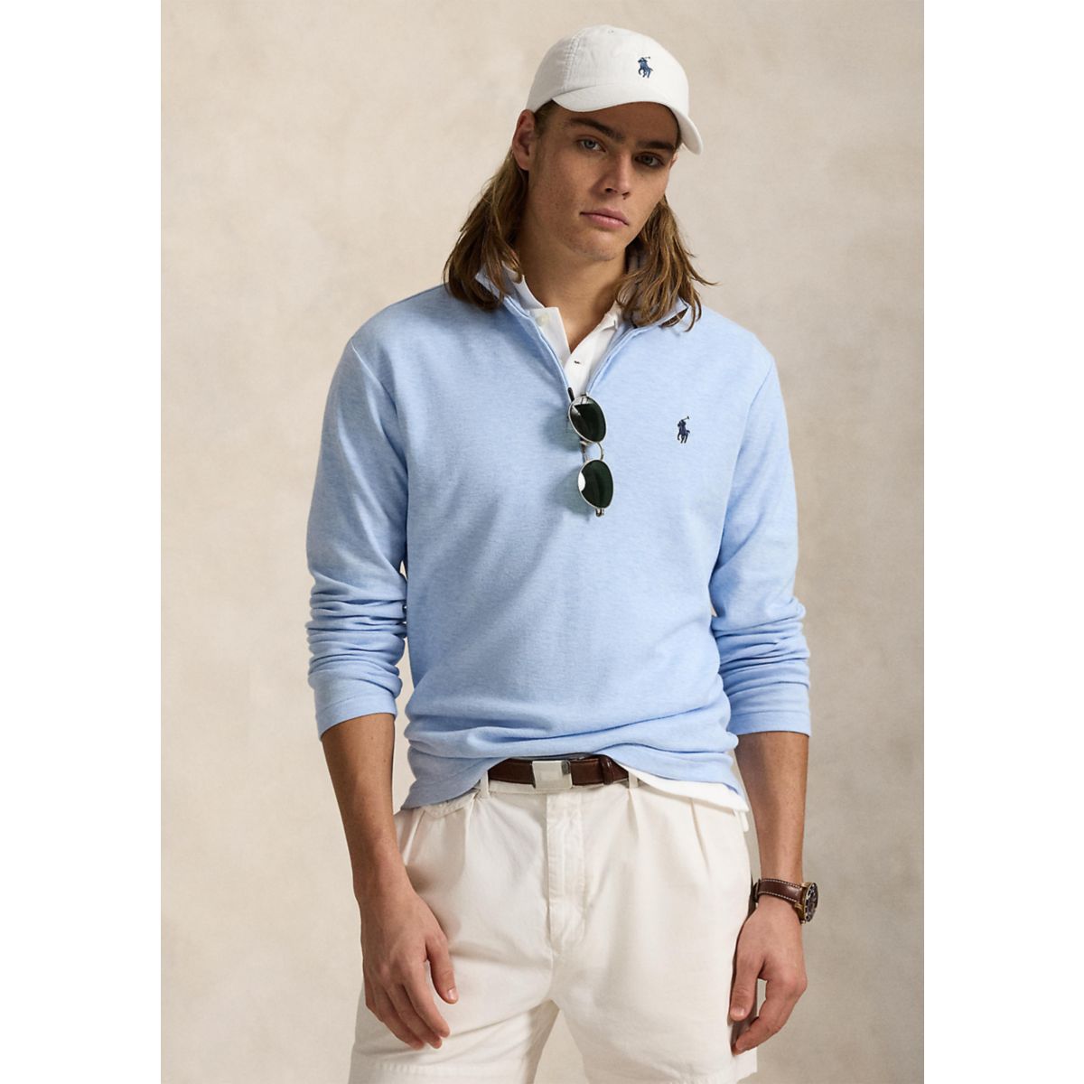 Cotton Blend Jacquard Pullover Sweater - 1
