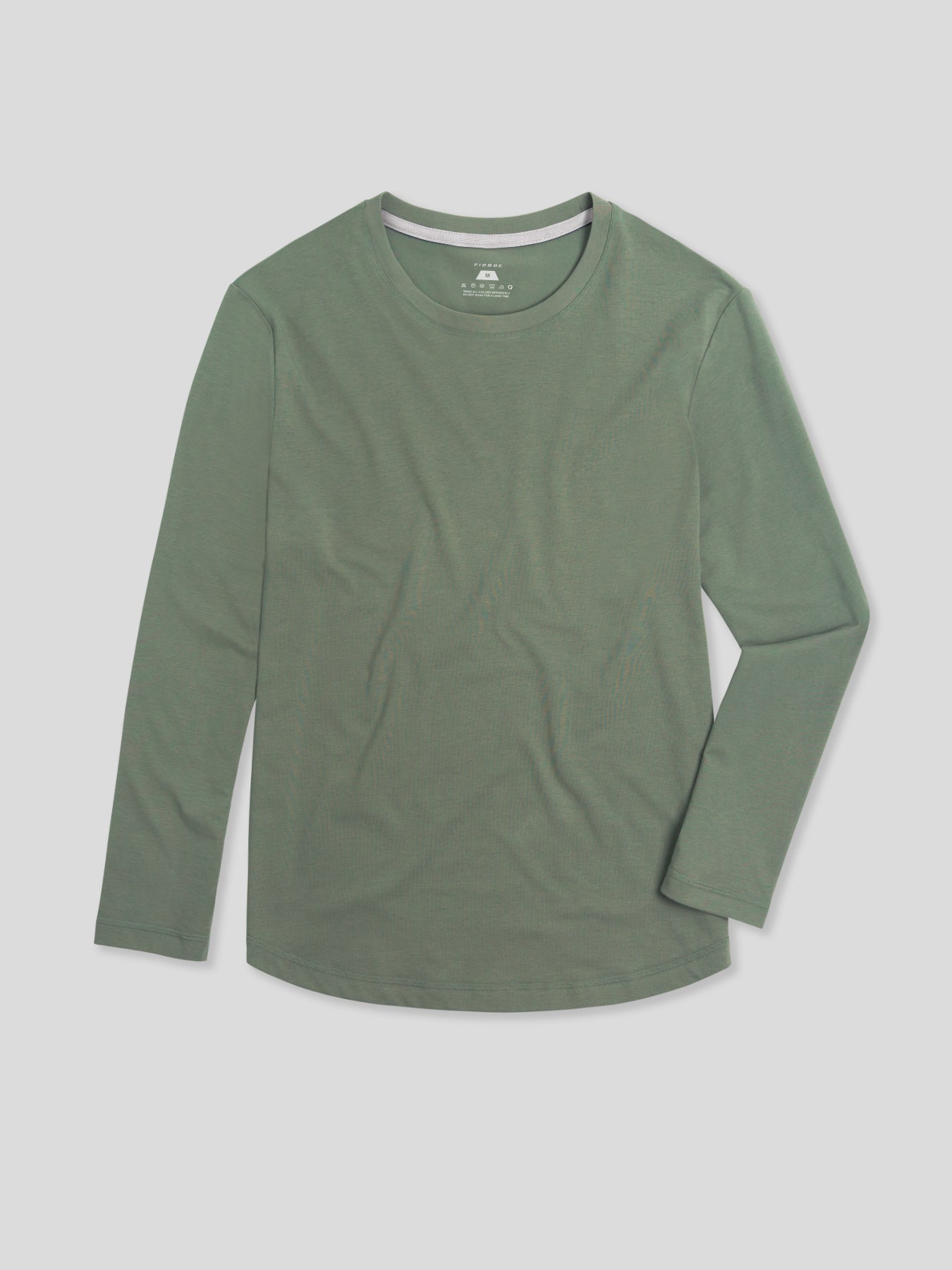 StaySmooth de manga larga Curve Hem Tee: de corte entallado