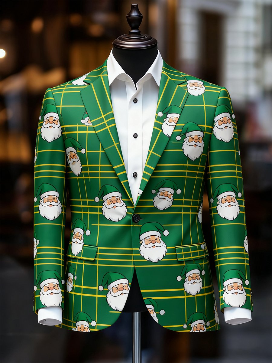 Ejecutivo casual Christmas Suit Outerwear para hombre