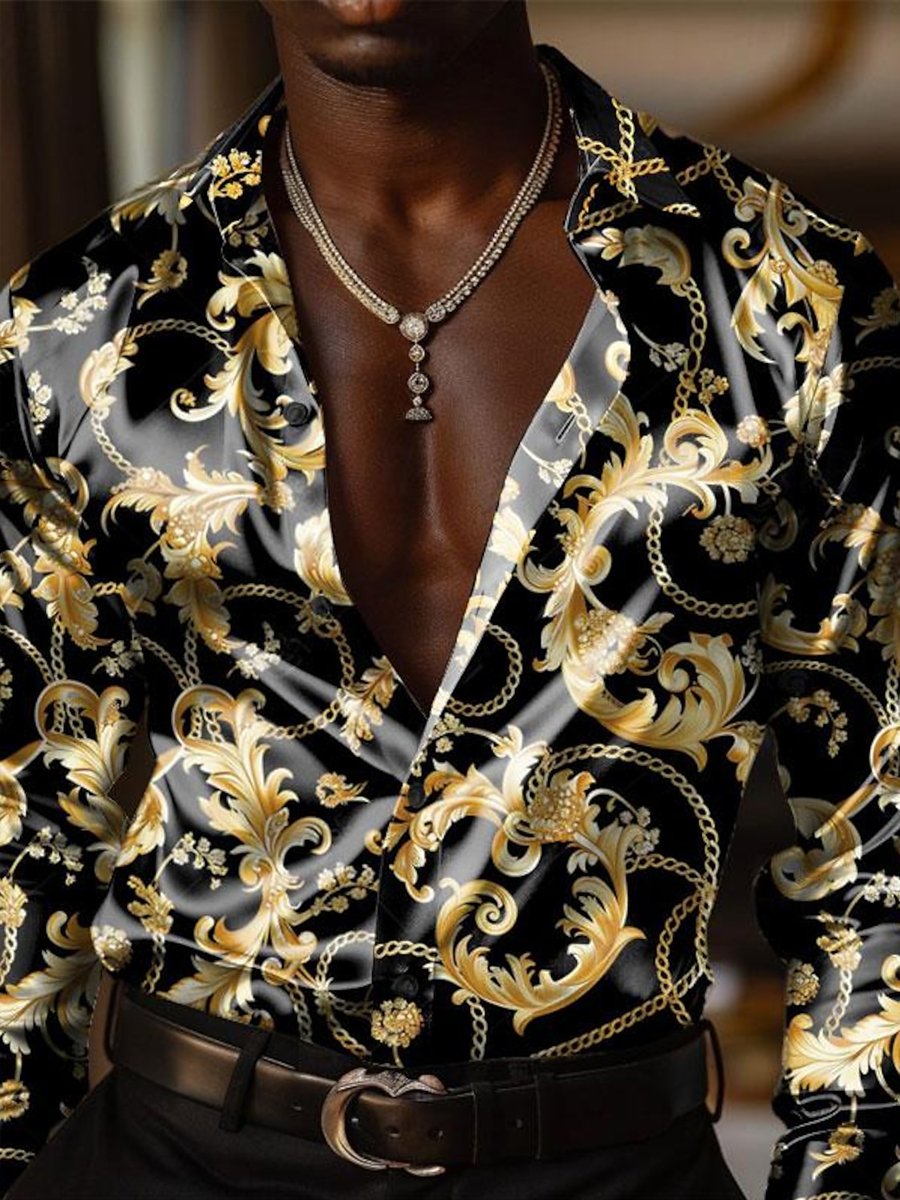 para hombre Baroque de manga largad camisa