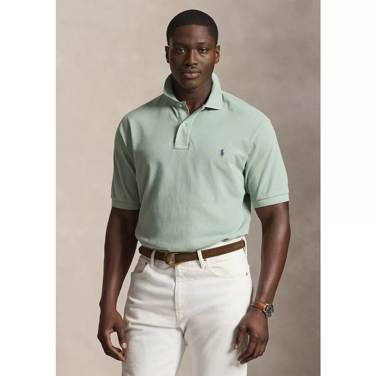 Big & Tall Classic Fit Mesh Polo Shirt - 6