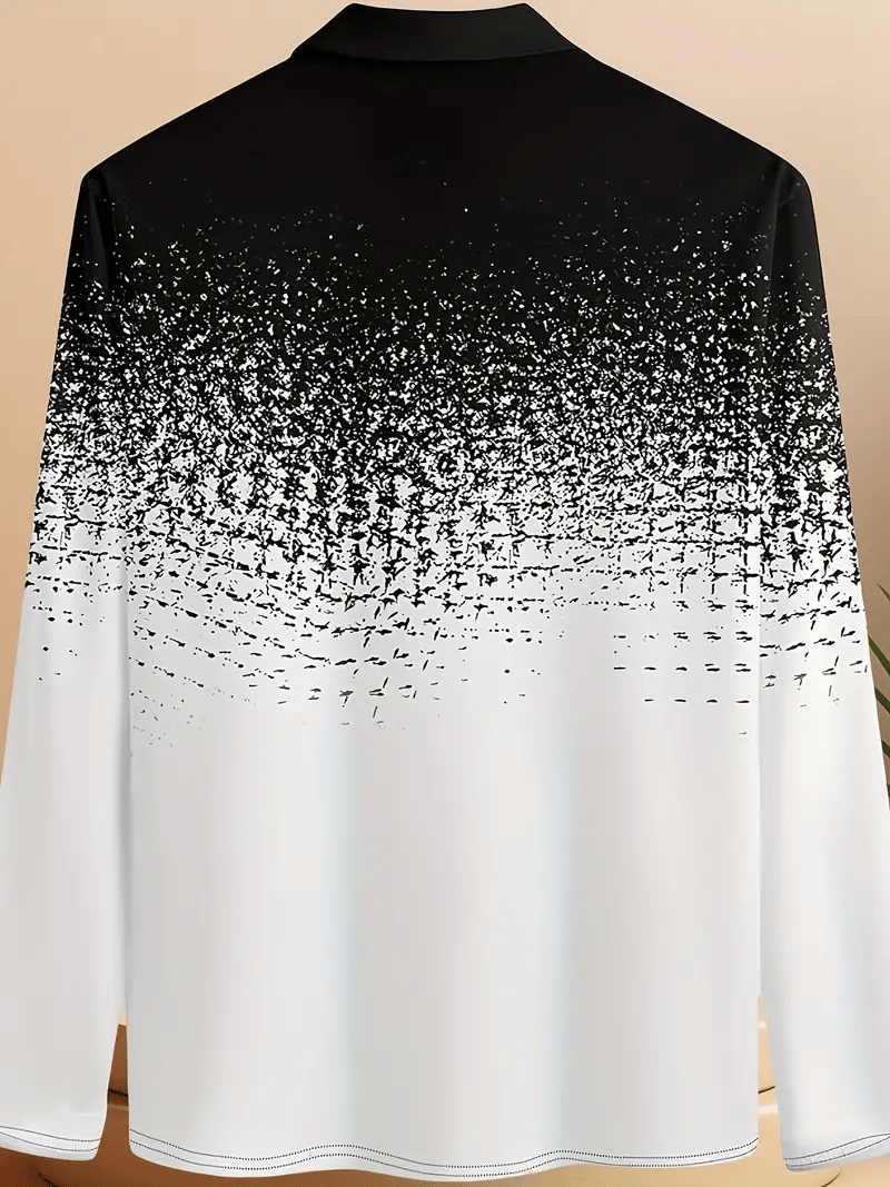 Ejecutivo casual a rayas con botones Polo para hombre