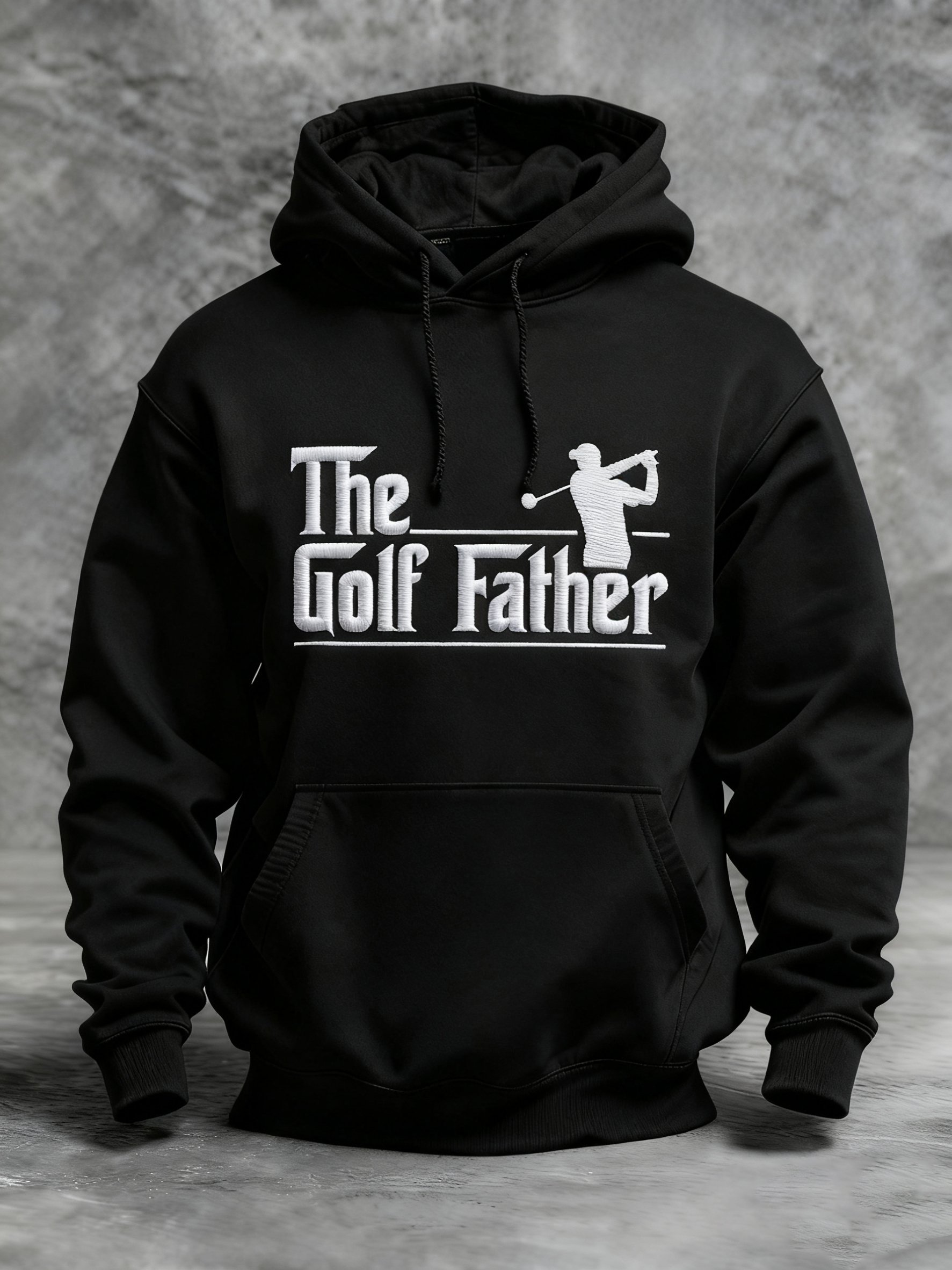 Winter Golf Customer estampado Hooded Top para hombre