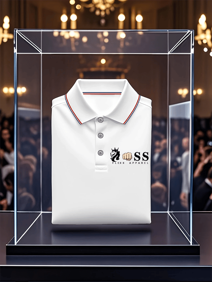 Camisa polo retro Letter Design estampado casual para hombre