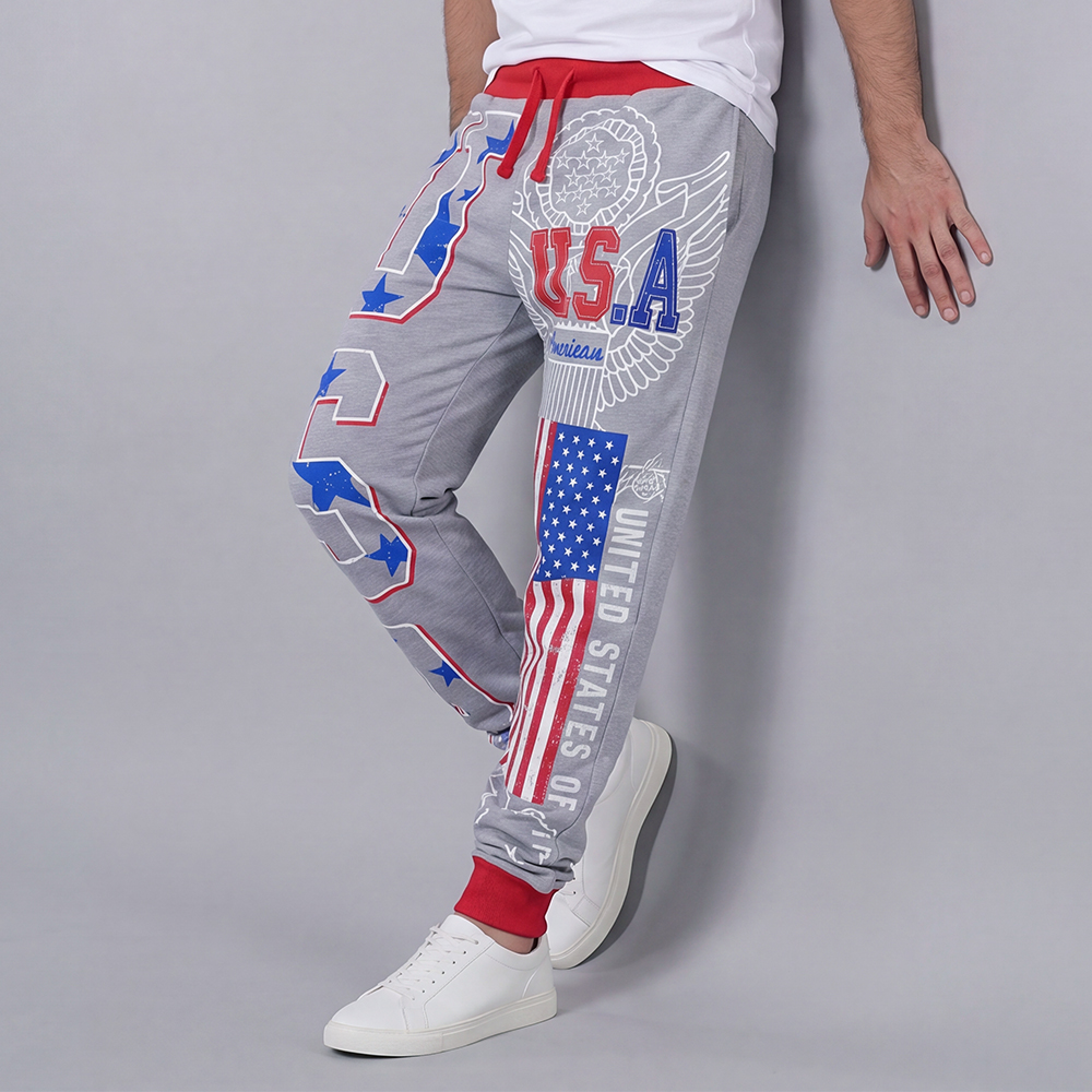 Pantalón casual Athletic with Letter estampado para hombre
