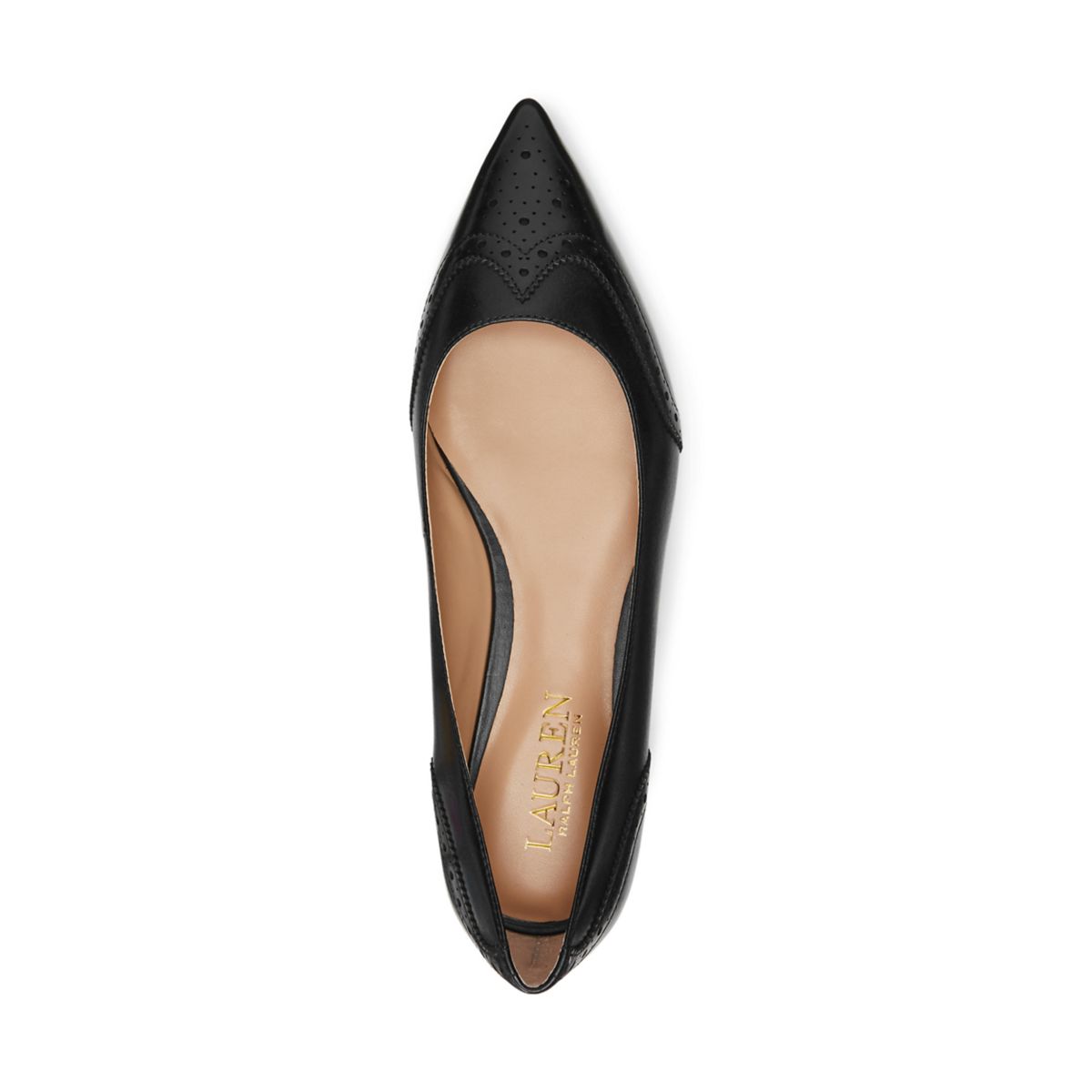 Loraine Burnished Leather Ballet Flats - 3