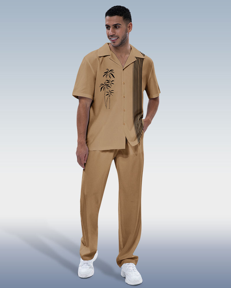 Rianmond Coco estampado de manga corta Walking Suit 230 para hombre