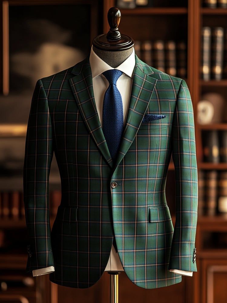 De lujo ejecutivo estampado sacos para hombre