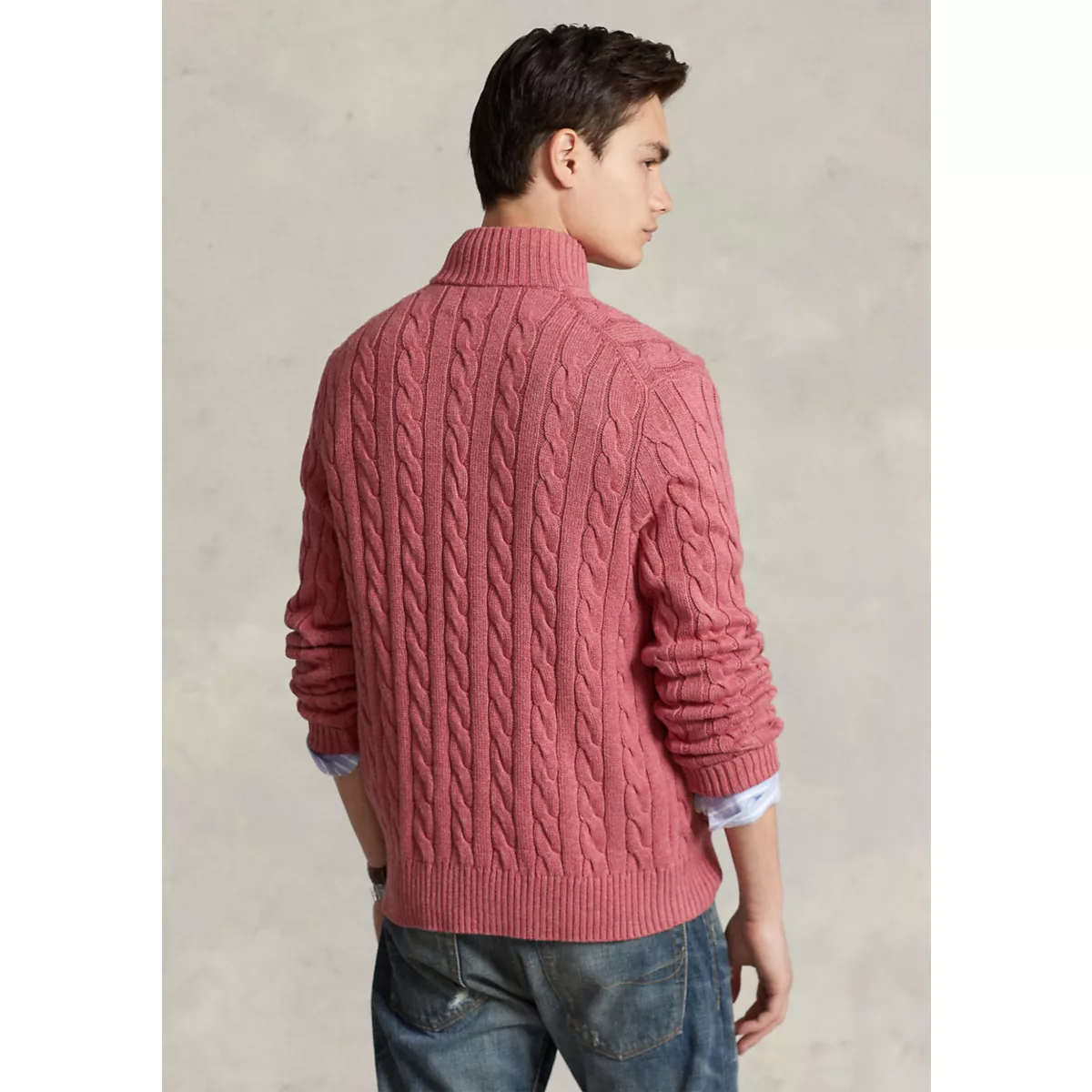 Cable Knit Cotton Sweater - 2