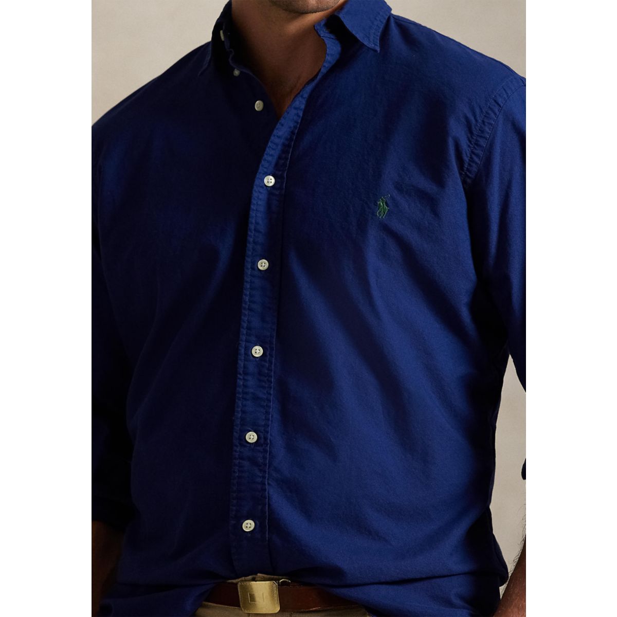 Big & Tall Garment-Dyed Oxford Shirt - 3