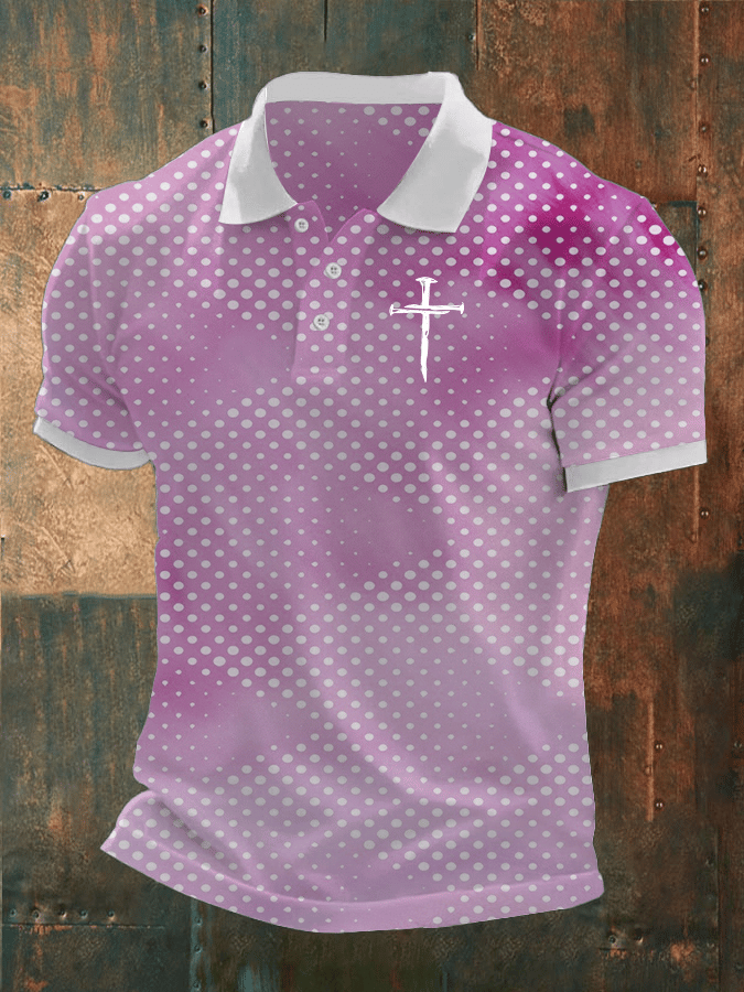 Camisa polo Faith estampado casual para hombre