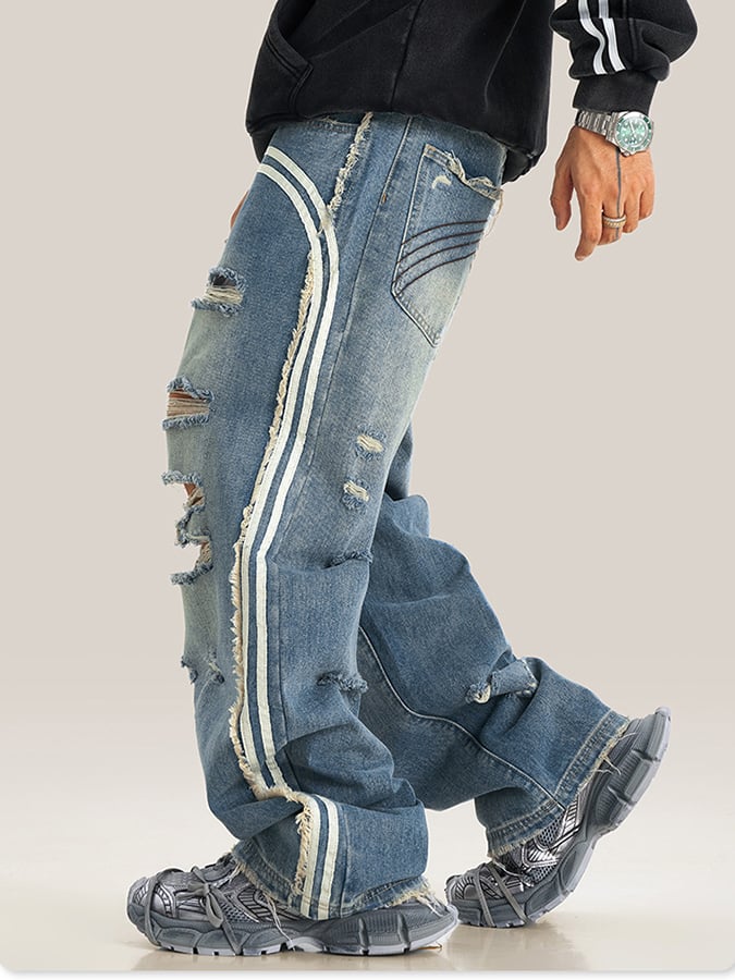 Elegantee casual Ripped Jeans para hombre