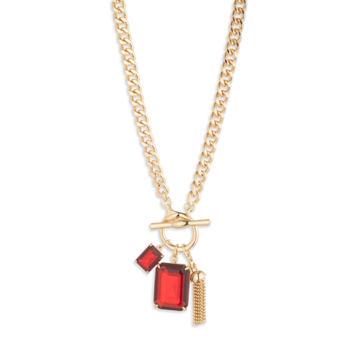 Gold Toggle Pendant Necklace - 1