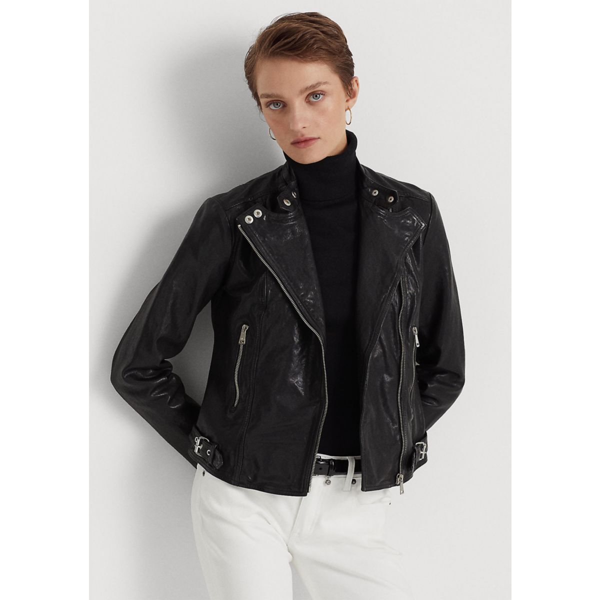 Tumbled-Leather Jacket - 1