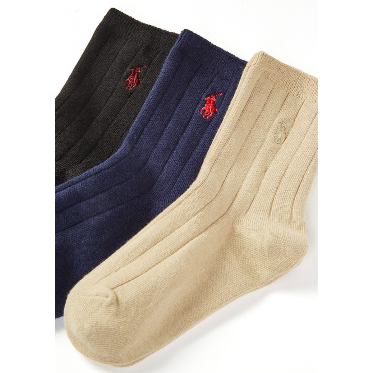Boys Wide Rib Dress Socks - 3 Pack - 2