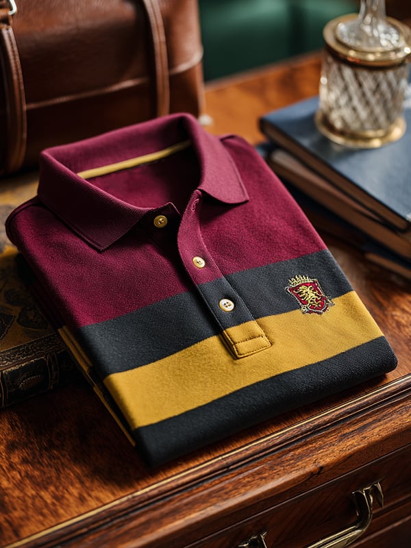 Camisa polo ejecutivo casual Artistic Button de manga corta para hombre