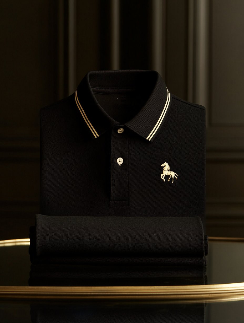 Camisa polo ejecutivo casual with bordado Buttons and de manga cortas para hombre