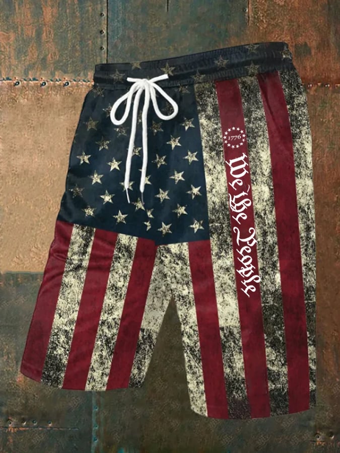 Shorts We The People estampado (With bolsillos) para hombre