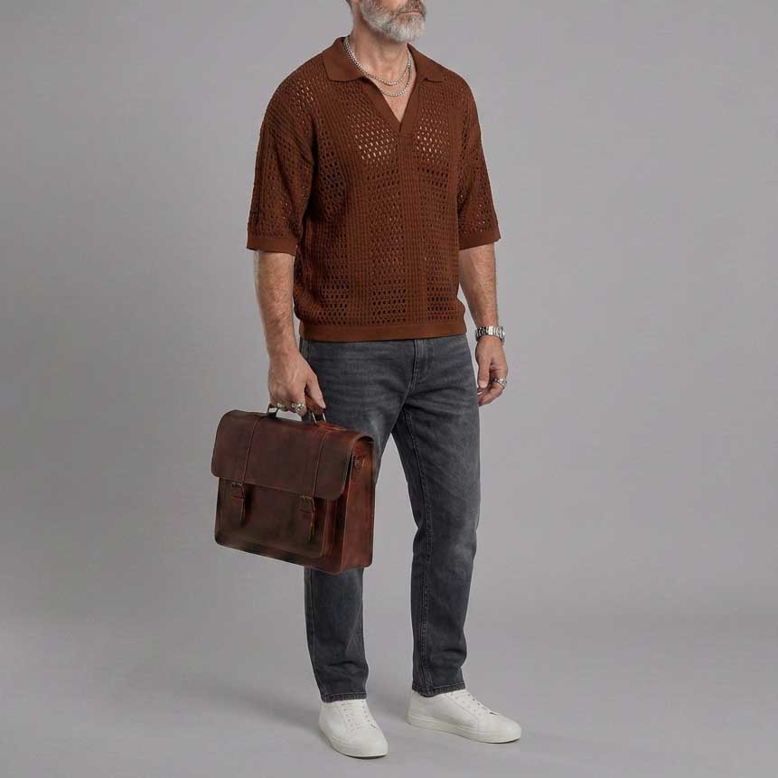 Camisa polo Openpara trabajo Mesh-tejido de manga corta