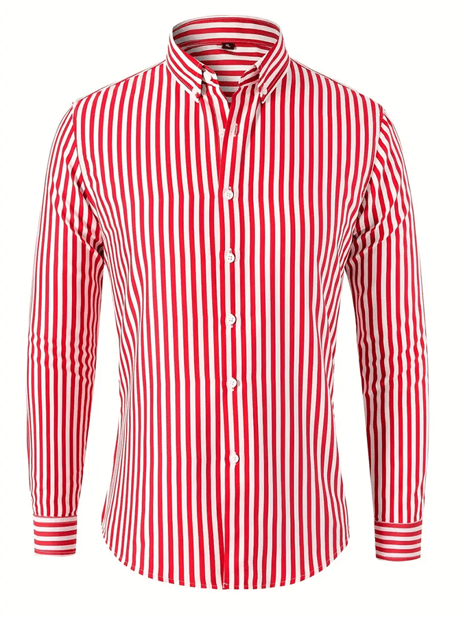 Camisa a rayas ejecutivo casual para hombre