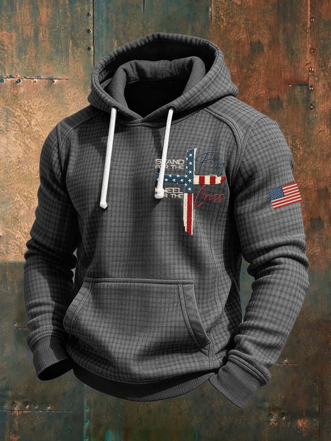 Sudadera casual Faith Checkered jacquard para hombre