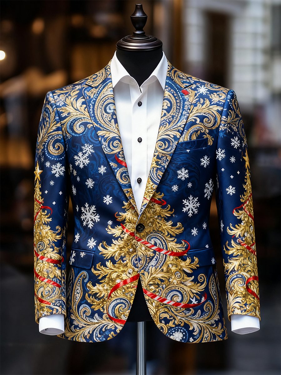 Ejecutivo casual Christmas Suit Outerwear para hombre