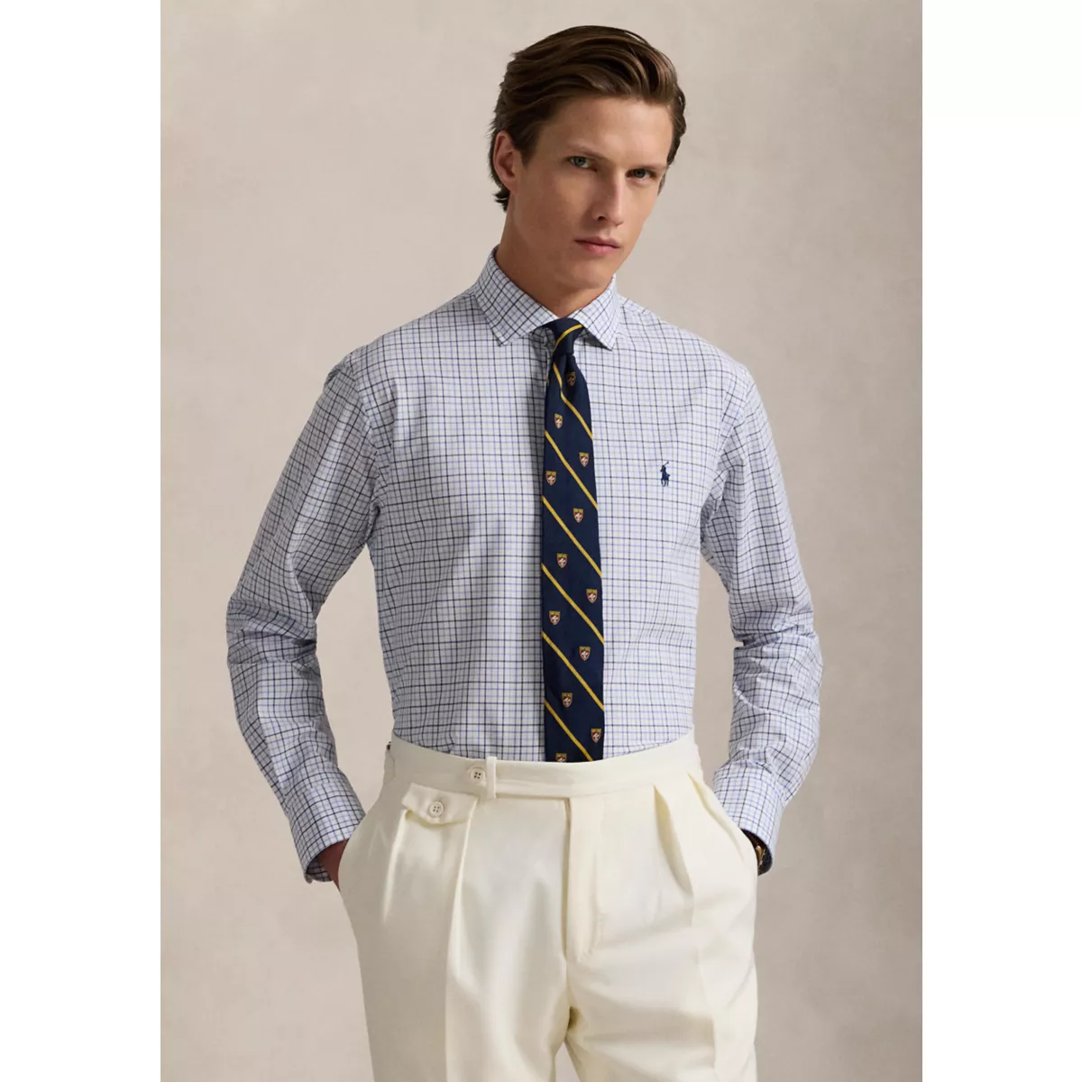 Classic Tattersall Stretch Poplin Shirt - 1