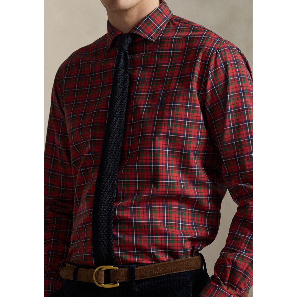 Classic Fit Plaid Twill Shirt - 3