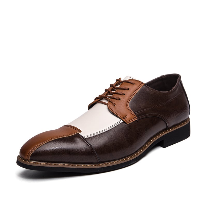 Zapatos Patchpara trabajo formal ejecutivo casual cuero para hombre