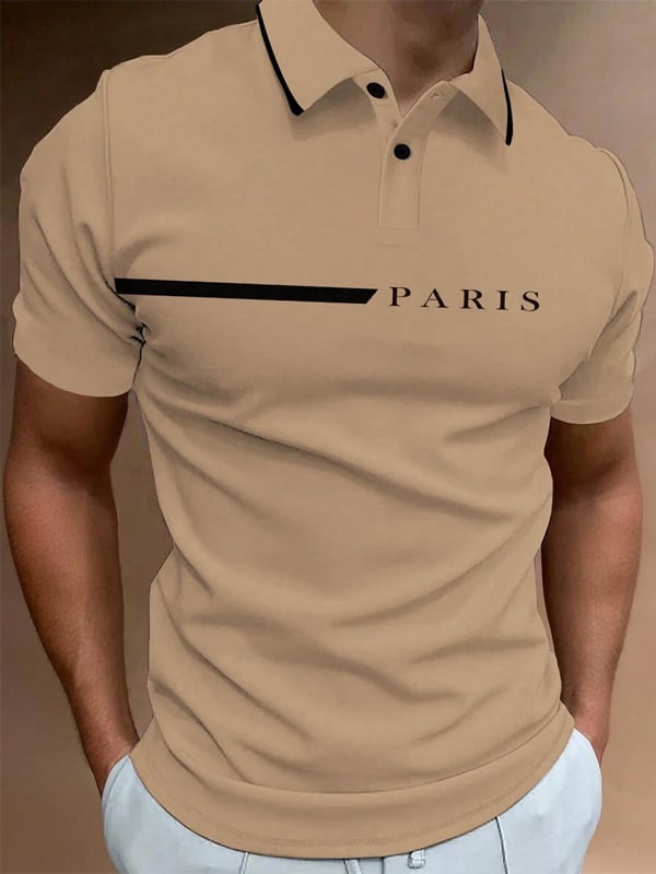 Camisa casual ejecutivo de moda polos para hombre