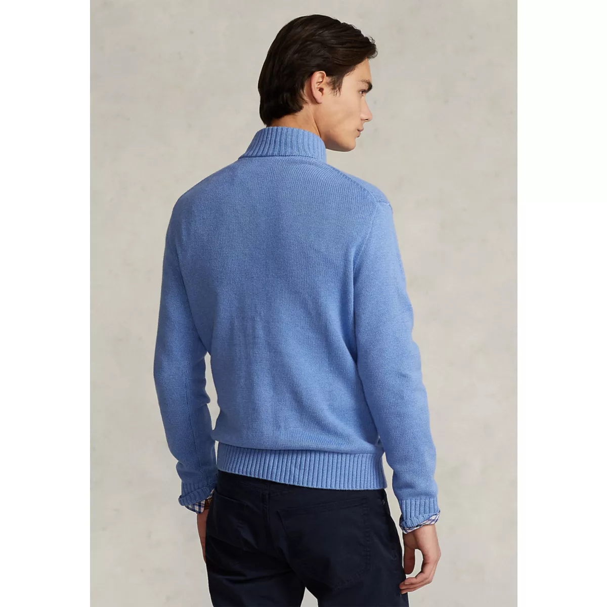 Cotton Quarter-Zip Sweater - 2