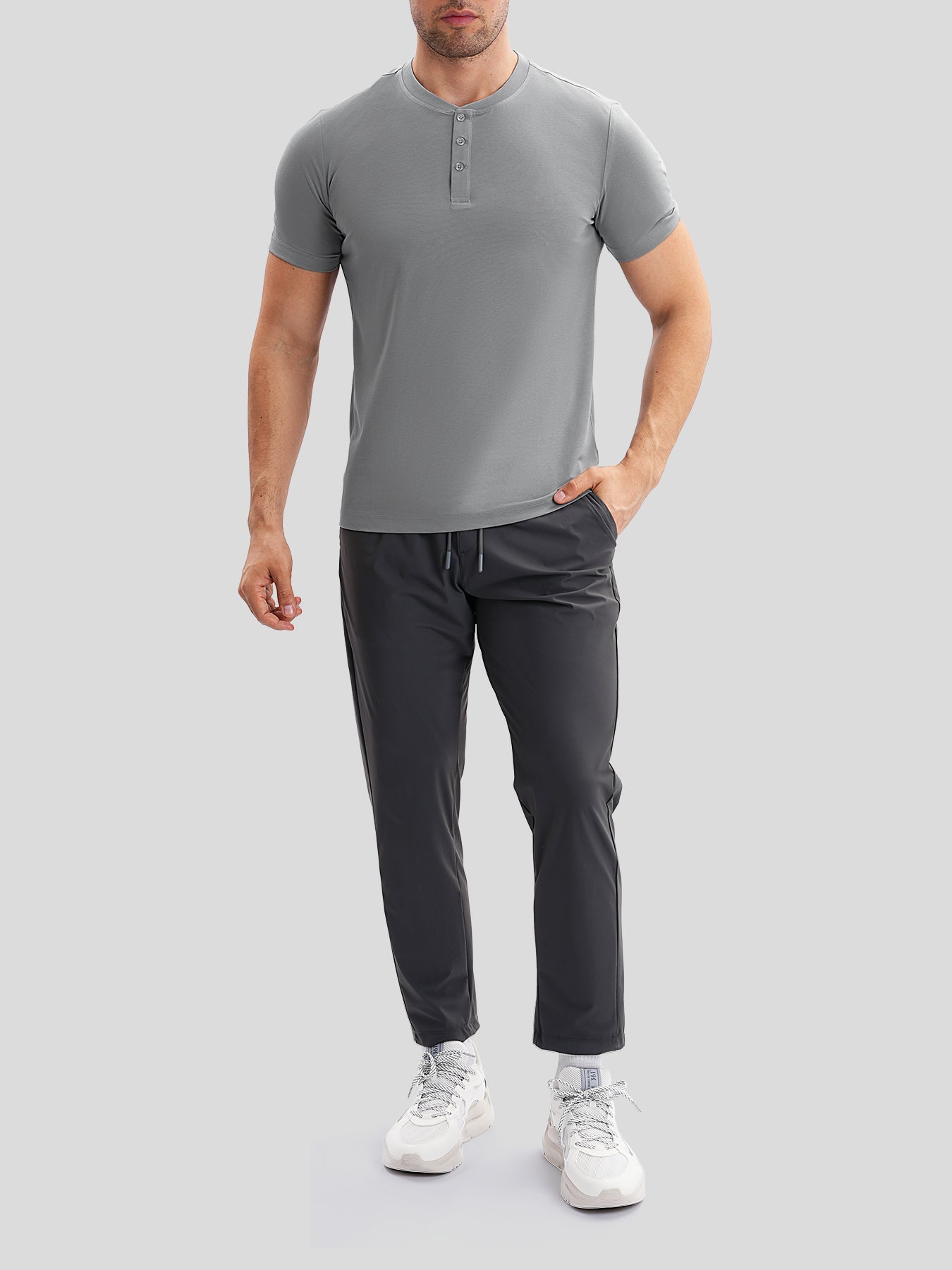 Camisa StayCool 2.0 de corte entallado Henley