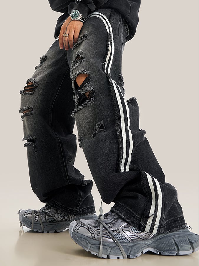 Elegantee casual Ripped Jeans para hombre