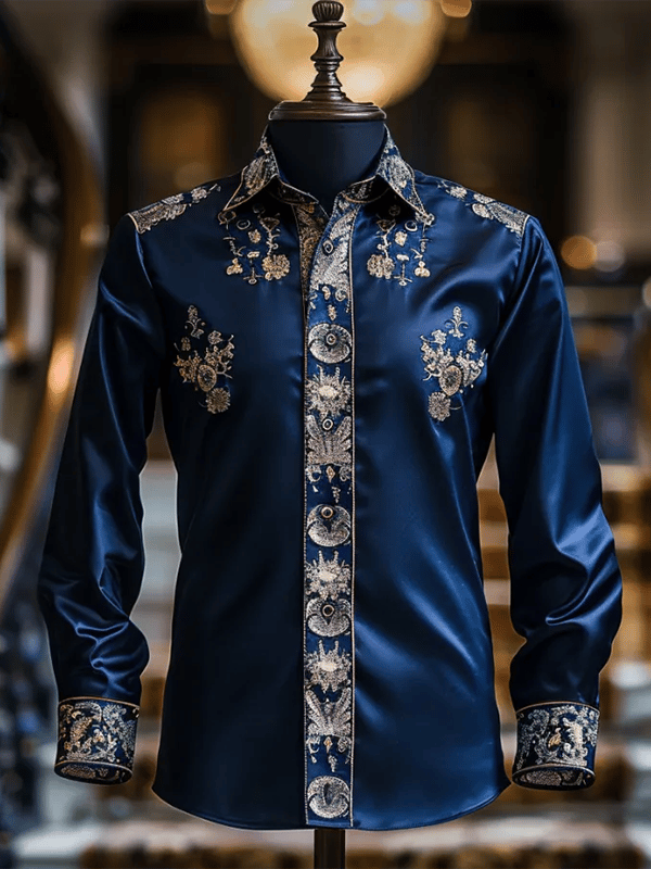 Camisa de lujo Gorgeous de manga larga para hombre
