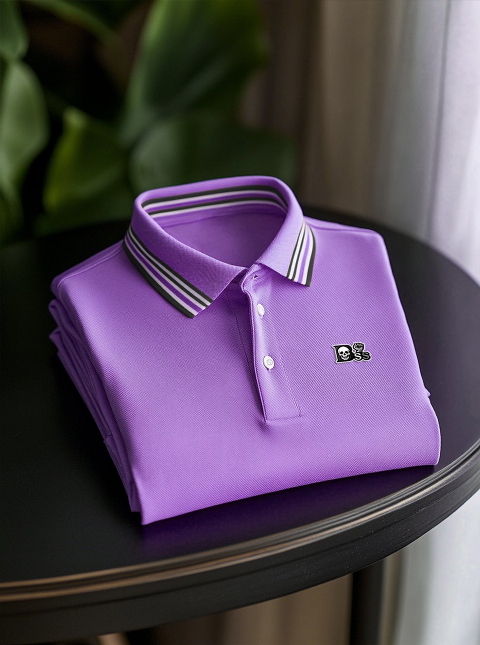 Camisa polo ejecutivo casual Button de manga corta para hombre