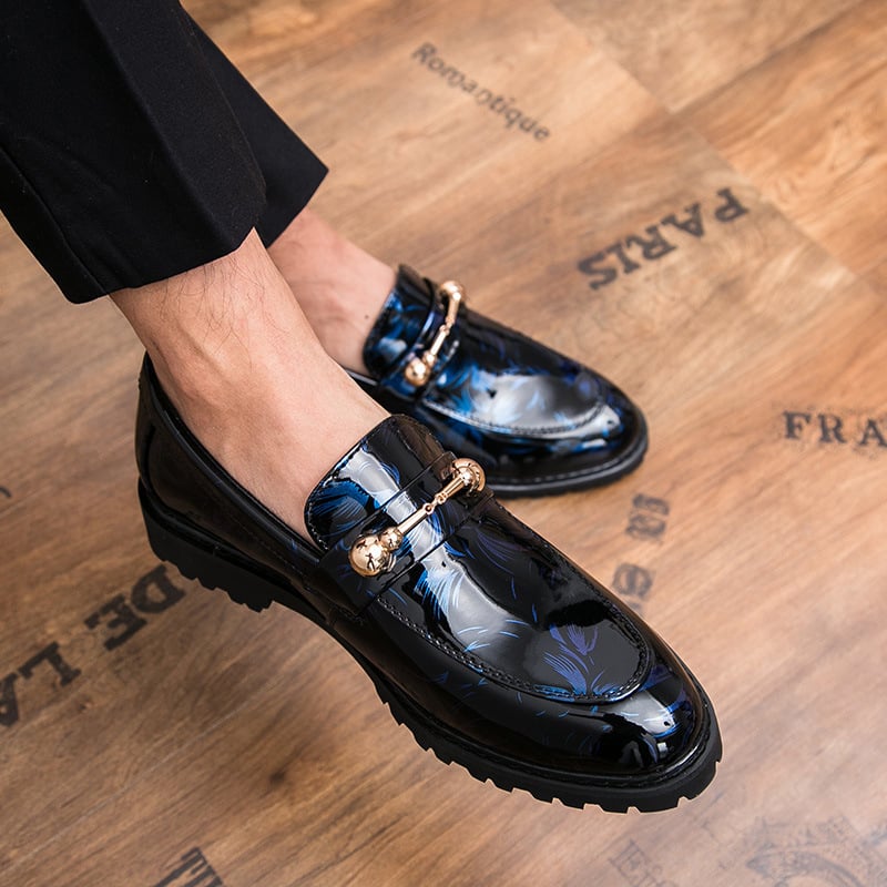 Zapatos ejecutivo casual cuero para hombre